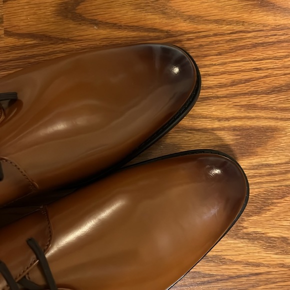 NEW $158 Express men’s Brown Leather Dress Shoes size 11 main image 4